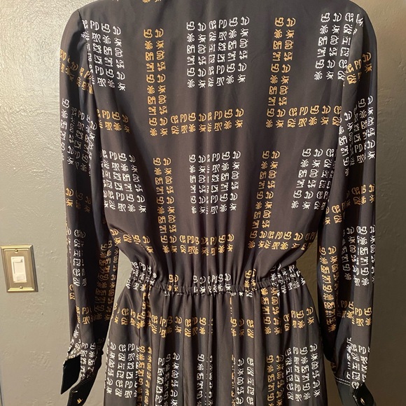 No Label-Black Unusual  Design Button down  Long sleeve Blouse - Picture 7 of 16